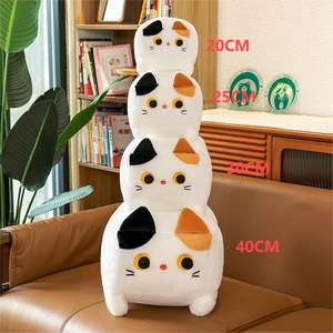 Bambole <span class=keywords><strong>di</strong></span> <span class=keywords><strong>peluche</strong></span> con gatto quadrato carino, - Product Image 2