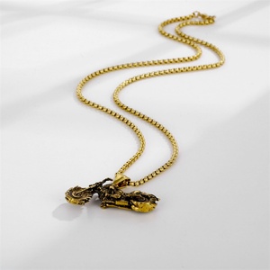 สร้อยคอจี้มอเตอร์ไซค์สไตล์พังก์สำหรับผู้ชาย ทำจากสแตนเลส - Product Image 2