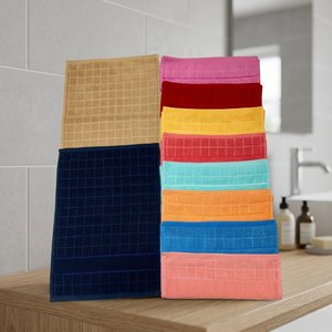 Absorbent Cotton Utility <b>Towel</b> for Household Use Solid Color Cotton <b>Towel</b> for Bathroom and Spa - Product Image 1