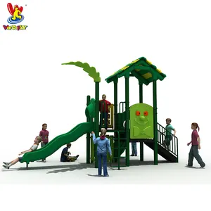 Anak-anak Plastik Outdoor Playground Slide Playset untuk Prasekolah