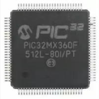 Nouveau microcontrôleur IC MCU 32 bits TQFP100 PIC32MX360F512L-80I/PT, circuit intégré PIC32MX360F512LT-80I/PT