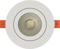 ETL 5 ans de garantie projecteur de plafond de projet Dim to Warm Nickel brossé blanc garniture LED encastré cardan Downlight avec J-box