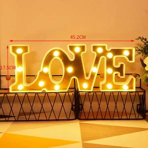 Decoración de San Valentín para Novia, Luz LED Roja a Pilas, Decoración de Boda, Luz de Amor DIY, Regalo, Decoración de Fiesta - Product Image 5