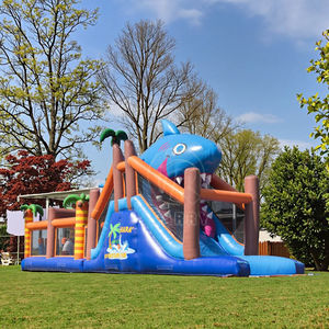 Comercial <span class=keywords><strong>novela</strong></span> inflable niños carrera de obstáculos al aire libre parque infantil Extreme Jumper Castle carrera de obstáculos inflable para la venta - Product Image 3