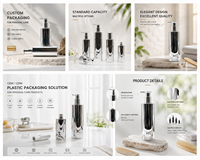 Bouteilles de shampoing carrées hautes en PET avec pompe électroplaquée argentée, étiquette personnalisée pour salon, hôtel, vente en gros, OEM