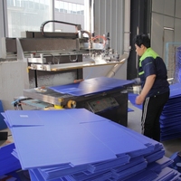 Fabrieks prijs op maat gemaakte plastic fruittransportbox vochtbestendige PP gegolfde plastic opbergbox