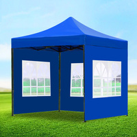 Carpa Plegable Portátil Personalizada 3x3, Tipo Pop-Up, Individual, para Todas las Estaciones, Interior/Exterior, PVC Impermeable, Fácil de Montar, Comercial