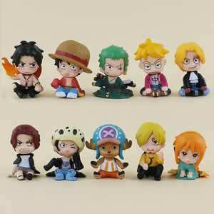 10 unids/set niño 0ne pieza <span class=keywords><strong>Luffy</strong></span> <span class=keywords><strong>Zoro</strong></span> Nami Ace <span class=keywords><strong>Sanji</strong></span> Anime figura misterio caja ciega juguete Catcher Gachapon huevo caja juego premios Juguetes - Product Image 1