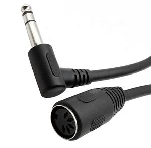 Câble Audio stéréo femelle à Angle gauche rs-<span class=keywords><strong>midi</strong></span>, 5 broches, 6.35MM - Product Image 2