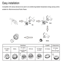 Válvula Termostática Inteligente Programable para Radiador Tuya ZigBee 3.0, Controlador de Temperatura con Control por Voz de Alexa