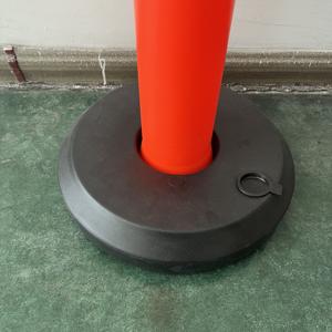 115CM rojo blanco agua arena llena Base tráfico carretera advertencia <span class=keywords><strong>Post</strong></span> PE delineador <span class=keywords><strong>Post</strong></span> T Top seguridad bolardo reflectante - Product Image 4