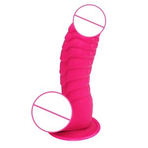 カスタム新型シリコン製大型ペニス無料サンプル 男性馬リアルペニス 女性用オナニーセックストイ カラフルディルド - Product Image 5