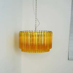 <span class=keywords><strong>Lustre</strong></span> de Plafond <span class=keywords><strong>Vintage</strong></span> en Verre de <span class=keywords><strong>Murano</strong></span> Jaune Rond Personnalisé pour Salon Salle à Manger Décoratif - Product Image 2