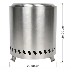 Hố lửa bằng thép không gỉ trong nhà/ngoài trời UR với tính năng đốt gỗ không khói mô hình tròn để sử dụng trong vườn ngoài trời - Product Image 6