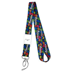 Lanière en polyester avec logo personnalisé pour téléphone, sangle de cou, porte-clés et cintre - Product Image 3