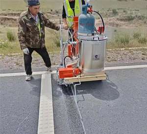 Facile à transporter lignes de stationnement électriques marquage Machine de marquage routier à main Machine de marquage routier d'occasion à vendre - Product Image 2