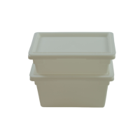 GAHH Conteneurs en plastique de qualité alimentaire à double usage, bacs de transport, caisses en plastique, avec couvercle en option, empilables, emboîtables, écologiques, pour viande