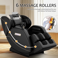 Fauteuil de massage corporel complet 4D zéro gravité en cuir PU - Fauteuil inclinable électrique avec fonction musicale, commande vocale IA et produit phare