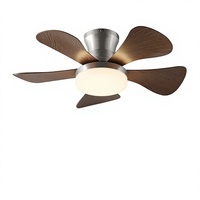 Ventilateur de plafond en acrylique de style vintage avec protection oculaire et télécommande pour la maison, salon, chambre, balcon, salle à manger, style chinois