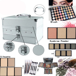 <span class=keywords><strong>Grande</strong></span> Trousse Tout-en-un 132 Couleurs : Palette de Fards à Paupières, <span class=keywords><strong>Maquillage</strong></span> Visage, Blush et Contour de <span class=keywords><strong>Marque</strong></span> Personnalisable - Product Image 4