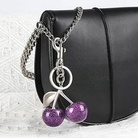 Porte-clés Cerise Pop Culture, Breloque de Sac Cerise, Accessoires Porte-clés, Cadeaux pour Femmes, Breloques de Sac à Main, Pendentif de Sac, Vente en Gros, Prêt à Expédier