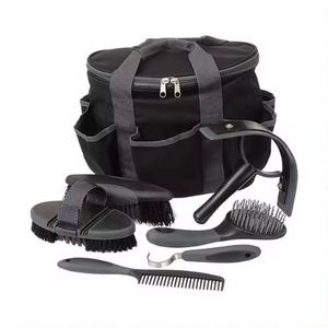 Sac de rangement équestre imperméable, échantillon gratuit, organiseur pour accessoires de toilettage et de nettoyage des animaux | Ensemble de 7 pièces pour chevaux - Product Image 1
