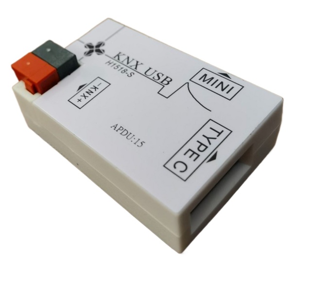 KNX USB Interface KNX Downloader Two USB Ports Type C, Micro Usb