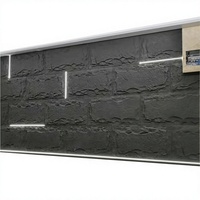 Panneau de revêtement mural en faux rocher léger, aspect pierre 3D, panneau mural décoratif pour mur d'accentuation intérieur/extérieur