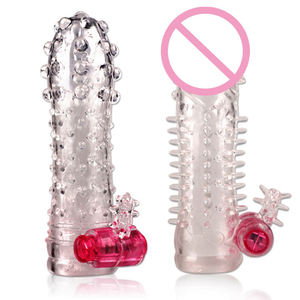 Venta caliente Ampliación Condón reutilizable Anillo de manga al por mayor para hombres Extensor Productos para adultos - Product Image 1