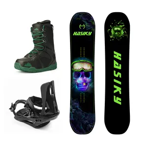 गर्म बेच सर्दियों स्नोबोर्डिंग उपकरण फ्रीस्टाइल स्नोबोर्ड बाइंडिंग और जूते के साथ