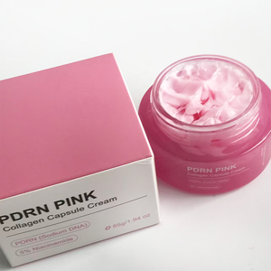 Crème hydratante blanchissante à marque privée, capsule de PDRN rose, crème au collagène, gelée de collagène rose, crème gelée pour le visage - Product Image 2