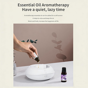 Diffuseur d'aromathérapie LED avec effet de flamme, humidificateur pour la maison ou le bureau, humidificateur de bureau à domicile avec diffuseur d'arômes à effet de flamme - Product Image 2