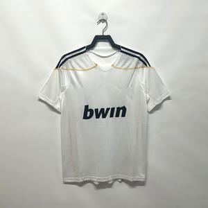 09/10, T-shirt du <span class=keywords><strong>Real</strong></span> <span class=keywords><strong>Madrid</strong></span> ; Maillots et chemises de football classiques blancs de style thaïlandais pour supporters et joueurs, domicile et extérieur, rétro 1.1 - Product Image 1
