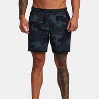 Short de course élégant en polyester performant avec poche à la taille, ceinture personnalisable, pour la natation et la course sur sentier, avec empiècements en maille
