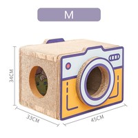 Mignon style caméra forme chats maison chat griffoir papier ondulé chat griffoir