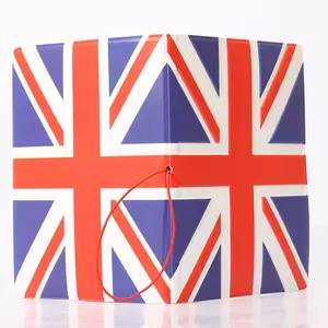 Britische Flagge 3D Pass halter PVC Leder Pass hülle Travel Ticket Pouch Pakete Reise zubehör