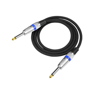 Cable de audio de 6,35 mm, 1,5 m, macho a macho, para conexión de audio de mezclador de guitarra, cubierta elástica de PVC - Product Image 1