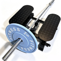 Support de musculation multifonctionnel pour barre en T, barre de squat et entraînement du dos, avec plateforme haute pour soulevé de terre