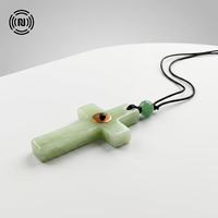 Collier pendentif intelligent NFC innovant 2026 en pierre naturelle, idéal pour cadeau d'église et outil de réseautage numérique