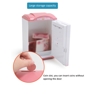 Hucha electrónica con contraseña para cajero automático, caja de dinero en efectivo, ahorro de monedas, cajero automático, caja fuerte, papel de desplazamiento automático, billete de regalo, Banco de dinero - Product Image 5