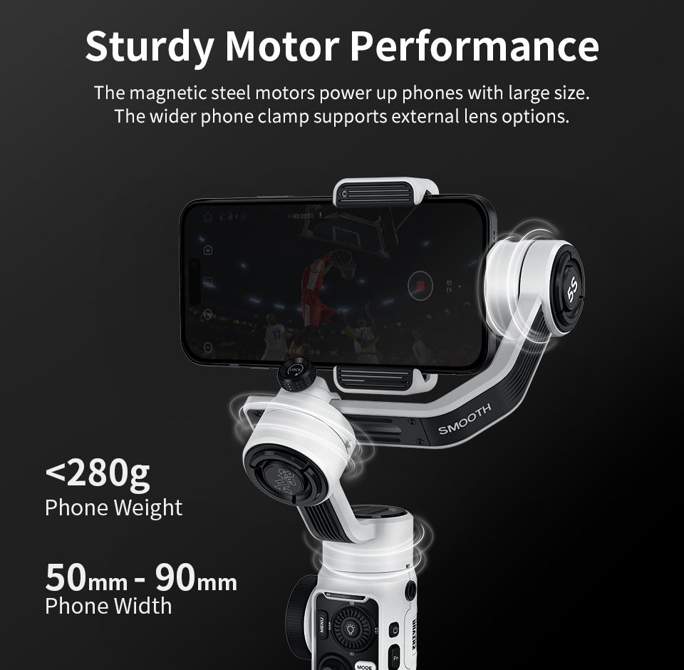 ZHIYUN Smooth 5S 3-Axis gimbal stabilizer for Smartphone DSLR Camera anti-Shake Make movie IN STOCK NOW