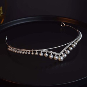 Nouveau style, série Forêt, serre-tête en perles, simple, cadeau d'anniversaire princesse, couronne, accessoire de cheveux de soirée pour mariée, <span class=keywords><strong>diadème</strong></span> - Product Image 2