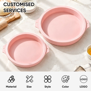 Moule à gâteau en silicone en gros, multi-usages, qualité alimentaire, antiadhésif, résistant à la chaleur, écologique, 4-8 pouces pour gâteau arc-en-ciel - Product Image 2