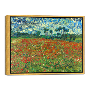 Venta al por Mayor de Arte Enmarcado, Impresión en Lienzo de Campo de Amapolas, Reproducción de Pinturas al Óleo de Van Gogh, Arte Abstracto Decorativo para Colgar en la Pared del Hogar - Product Image 1
