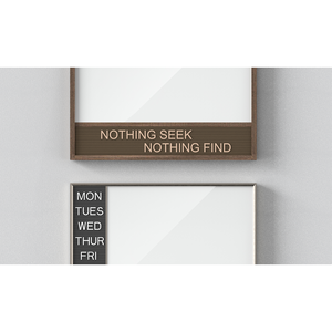 Tableau blanc <span class=keywords><strong>combiné</strong></span> de lettres, avec cadre en <span class=keywords><strong>bois</strong></span>, panneau de matrice des messages drôles, 60x45 - Product Image 2