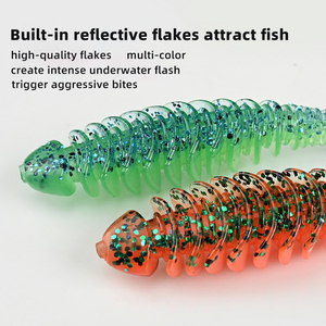 Umpan Lunak Plastik T-tail 8 Warna 65mm 80mm 2.6g 4.7g Langsung dari Pabrik, Umpan Lunak PVC T-tail, Umpan Lunak T-tail untuk Ikan Bass Walleye - Product Image 2