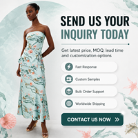 Robe longue bustier pour femme à imprimé coquillages, avec lien à nouer à la taille et ourlet fluide, dos nu, style tube, vente en gros, personnalisation OEM, pour les vacances et les soirées