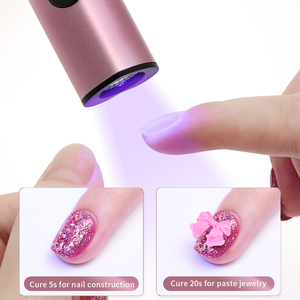 10w rechargeable vernis à ongles sèche uv led lampe plus forte de poche coeur lampe à ongles mini usb gel strass lampe uv pour les ongles - Product Image 4