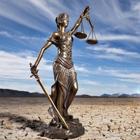MUSI Statue de la Justice en Bronze grandeur nature très populaire, 3 pieds, moule pour décoration intérieure