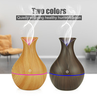 Mini Humidificateur en Bois Diffuseur d'Arômes USB, Mini Diffuseur Électrique de Parfum d'Ambiance à Ultrasons